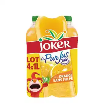 Auchan Joker le pur jus orange sans pulpe offre