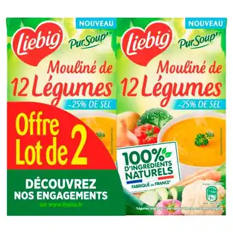Auchan Soupe mouliné de 12 légumes liebig offre