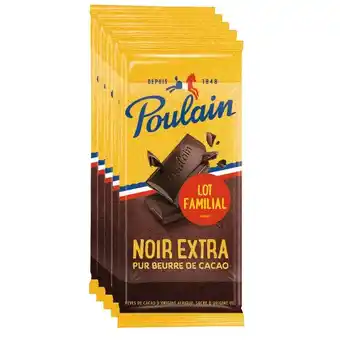 Auchan Tablettes de chocolat noir extra poulain offre