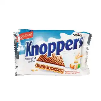 Auchan Gaufrettes au lait et noisettes knoppers offre