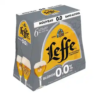 Auchan Bière blonde leffe sans alcool offre