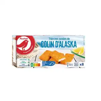 Auchan Tranches panées de colin d'alaska surgelées auchan offre