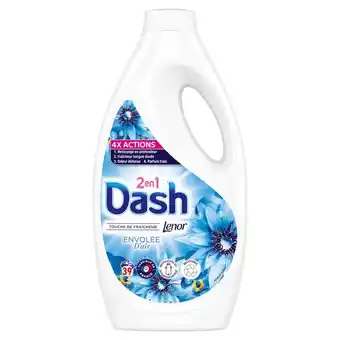 Auchan Lessive liquide 2 en 1 envolée d'air dash offre
