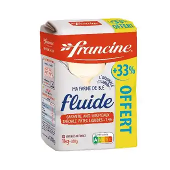 Auchan Ma farine de blé fluide francine offre