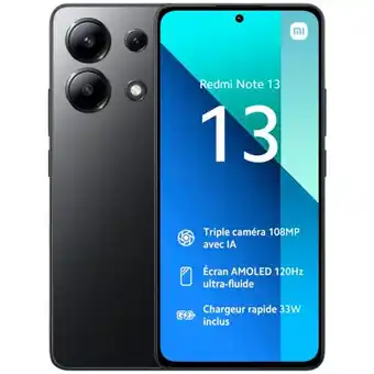 Auchan Jusqu'à 130€ de remise immediate sur la nouvelle gamme de smartphones redmi note 13 (1) de la marque offre