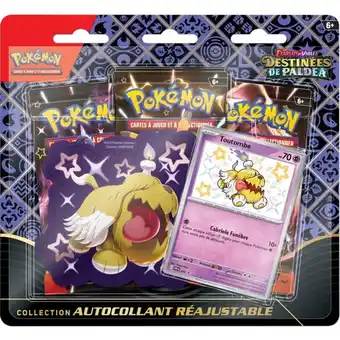 Auchan Pack de 3 boosters pokémon évolution paldea offre