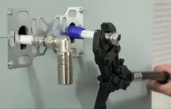 Platine sortie de cloison double multicouche à sertir ø20 pour douche / baignoire fixsystem