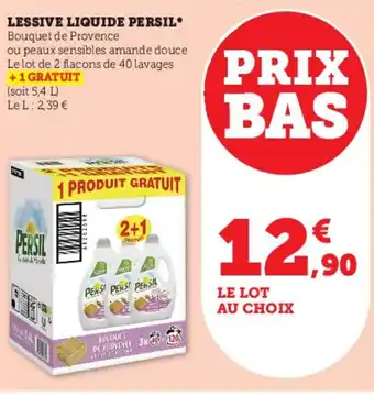 Super U LESSIVE LIQUIDE PERSIL offre