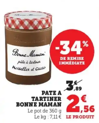 Super U PATE A TARTINER BONNE MAMAN offre
