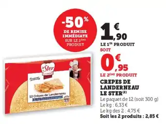 Super U CREPES DE LANDERNEAU LE STER(2) offre