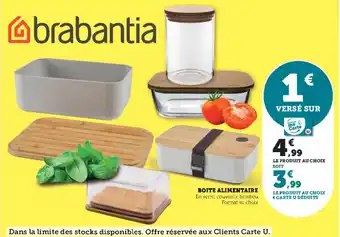 Super U BOITE ALIMENTAIRE offre