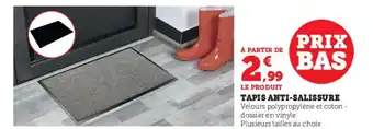 Super U TAPIS ANTI-SALISSURE offre