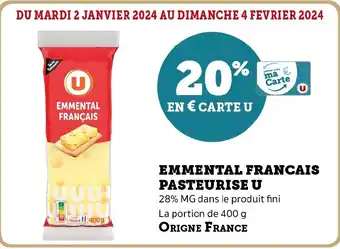 EMMENTAL FRANCAIS PASTEURISE U