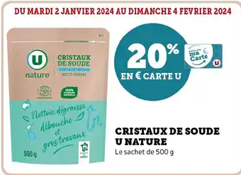 Super U CRISTAUX DE SOUDE U NATURE offre