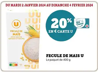Super U FECULE DE MAIS U offre