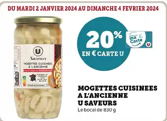 Super U MOGETTES CUISINEES A L'ANCIENNE U SAVEURS offre