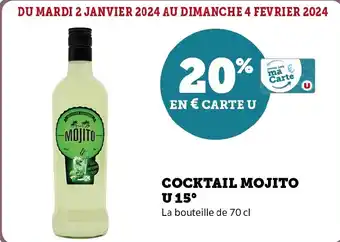 Super U COCKTAIL MOJITO U 15 offre