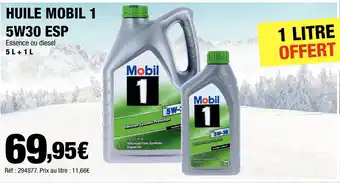 Autobacs HUILE MOBIL 1 5W30 ESP offre