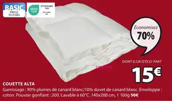 JYSK COUETTE ALTA offre