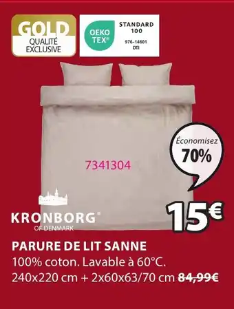 JYSK PARURE DE LIT SANNE offre