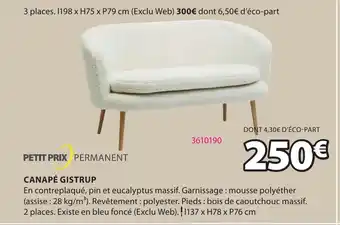 JYSK CANAPÉ GISTRUP offre