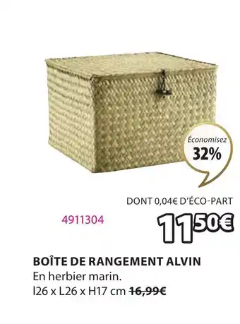 JYSK BOÎTE DE RANGEMENT ALVIN offre