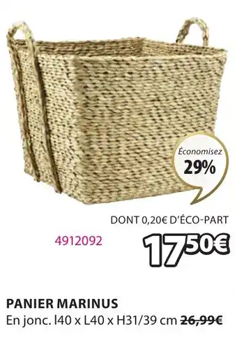 JYSK PANIER MARINUS offre