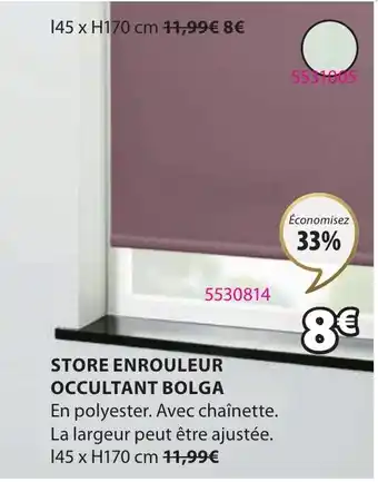 JYSK STORE ENROULEUR OCCULTANT BOLGA offre