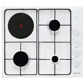 Bricorama Table de cuisson mixte 60cm 4 feux blanc - bpe3411wm offre