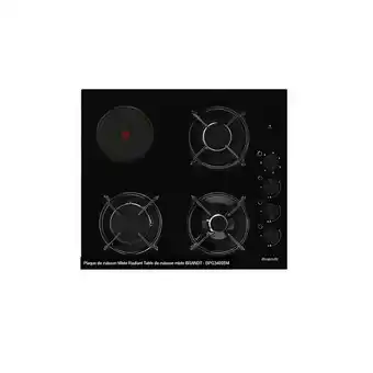 Bricorama Plaque de cuisson mixte 60cm 4feux noir - bpg3400bm offre