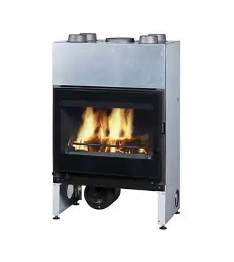 Insert à bois 15kw noir - co7932pt06