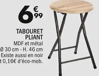 La Foir'Fouille TABOURET PLIANT offre