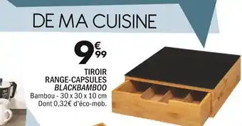 TIROIR RANGE-CAPSULES BLACKBAMBOO