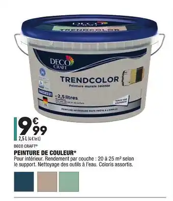 ALDI Deco Craft Peinture De Couleur offre