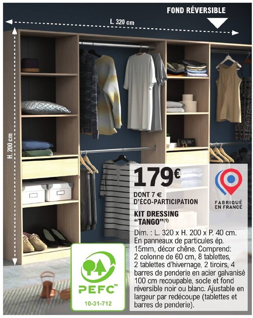 Promo KIT DRESSING "TANGO" (1) chez E.Leclerc Brico