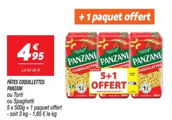 Netto PÂTES COQUILLETTES PANZANI offre