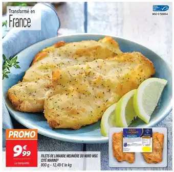 Netto FILETS DE LIMANDE MEUNIÈRE DU NORD MSC CITÉ MARINE offre