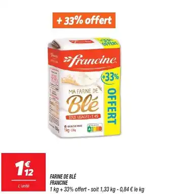 Netto FARINE DE BLE FRANCINE offre