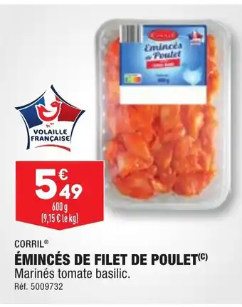 ALDI ÉMINCÉS DE FILET DE POULET(C) offre
