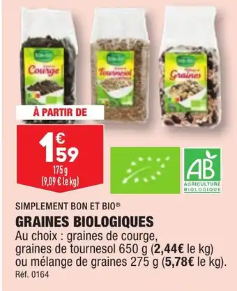 ALDI GRAINES BIOLOGIQUES offre