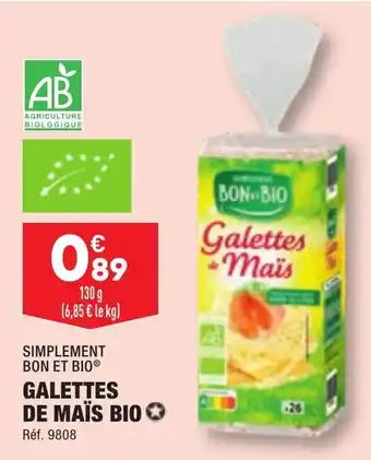 ALDI GALETTES DE MAÏS BIO offre