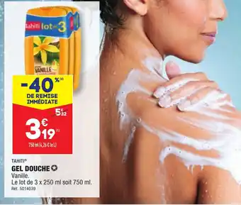 ALDI TAHITIⓇ GEL DOUCHE offre