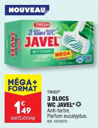 ALDI TWIDOⓇ 3 BLOCS WC JAVEL offre
