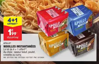 ALDI APOLLOⓇ NOUILLES INSTANTANÉES offre