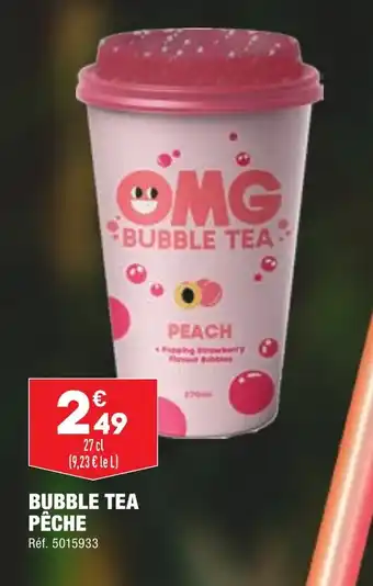 ALDI BUBBLE TEA PÊCHE offre