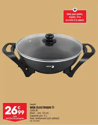 ALDI FAGORⓇ WOK ÉLECTRIQUE offre