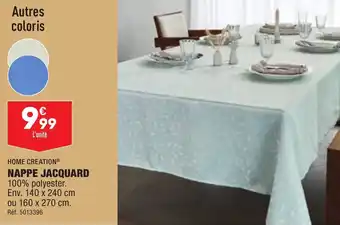 ALDI HOME CREATION® NAPPE JACQUARD offre