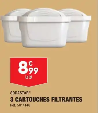 SODASTARâ 3 CARTOUCHES FILTRANTES