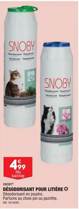 ALDI SNOBYⓇ DÉSODORISANT POUR LITIÈRE offre
