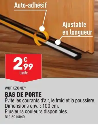 ALDI WORKZONEⓇ BAS DE PORTE offre